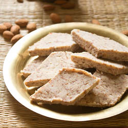 Almond Fudge or Badam Halwa