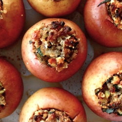 Baked Apples with Pork Stuffing