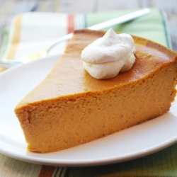 Super Easy Crustless Pumpkin Pie