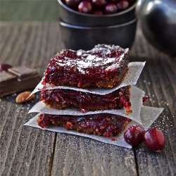 Cranberry Bars with Chocolate Crust