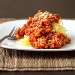 Spicy “Spaghetti” & Meat Sauce