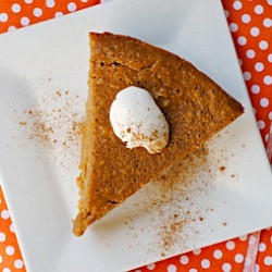 Crustless Pumpkin Pie