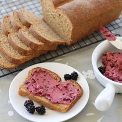 Whole Wheat Bread with Berry Butter