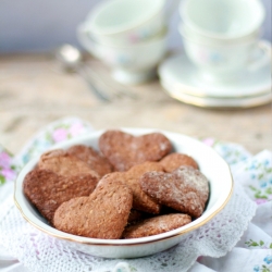 Vegan Oat Biscuits, Chocolate & Pears