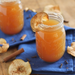 Simply Spiked Cider & Apple Chips