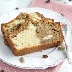 Cardamom and Coffee Marble Cake