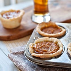 Mini Drunken Pumpkin Coconut Pies