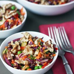 Crunchy Walnut Coleslaw