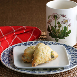 Cherry-Lime Cream Mini Scones