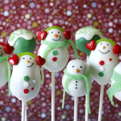 Snowman Cake Pops