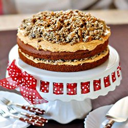 Toffee Cake with Sunflower Seeds