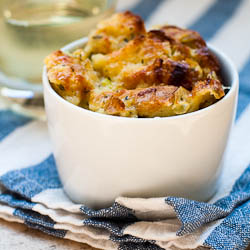 Chanterelle Bread Pudding