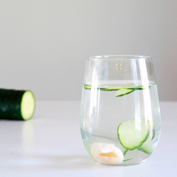 Cucumber Lychee Sake Spritzer