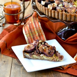 Stilton Tart with Figs & Prosciutto