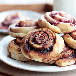 Cherry and Nutella Banana Rolls