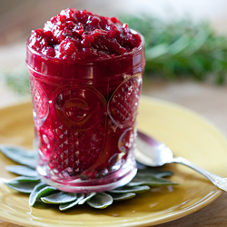 Roasted Cranberry Sauce with Orange