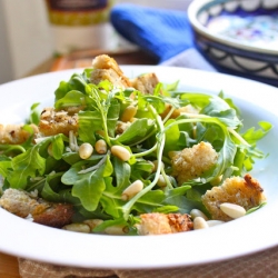 Toasted Pine Nut & Arugula Salad