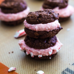 Chocolate Candy Cane Cookies