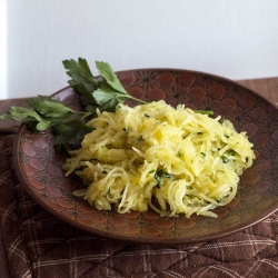 Spaghetti Squash Garlic & Parsley