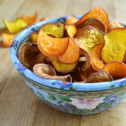 Homemade Root Veggie Kettle Chips