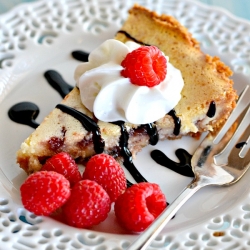 Raspberry Swirl Cheesecake Pie