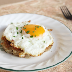 Fried Egg on Potato Cake