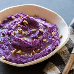 Mashed Purple Sweet Potatoes