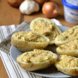 Loaded Creamy Chicken Potato Skins