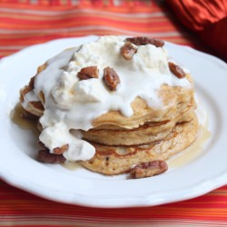 Pumpkin Pie Oatmeal Pancakes