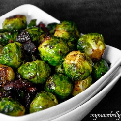 Maple Bacon Roasted Brussels Sprout