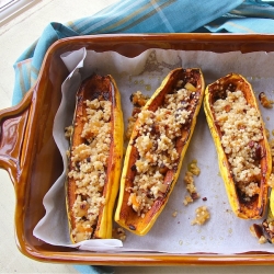 Spicy Squash Boats