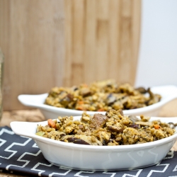 Smoky Tempeh Shiitake Stuffing