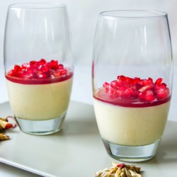 Panna Cotta with Pomegranate Jelly