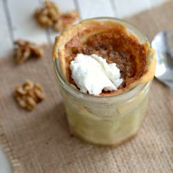 Maple Walnut Mason Jar Pie