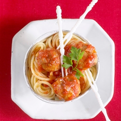 Turkey Meatballs & Spaghetti