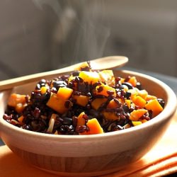 Dark and Orange Rice