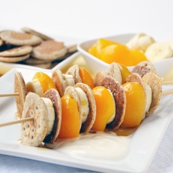 Breakfast Blini Fruit Kebabs