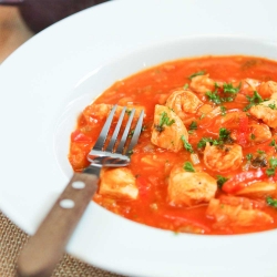 Chicken & Shrimp in Creole Sauce