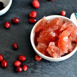 Tart Cranberry Granita