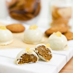 White Chocolate Pumpkin Truffles