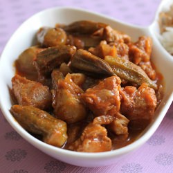 Beef with Baby Okra Stew