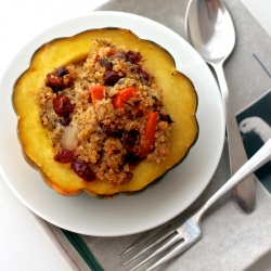 Quinoa-stuffed Acorn Squash