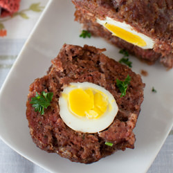 Egg Meatloaf and Coleslaw