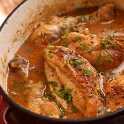 Cider-Braised Chicken