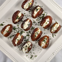 Dates Stuffed with Goat Cheese