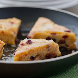 Cranberry Thyme Polenta Wedges