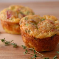 Savory Bread Pudding Muffin