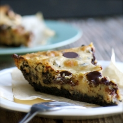 Chocolate Chip Chickpea Cheesecake