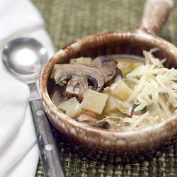 Turkey, Mushroom, and Potato Soup