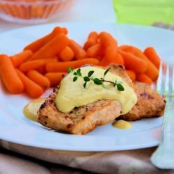 Pork Loin with Camembert Sauce